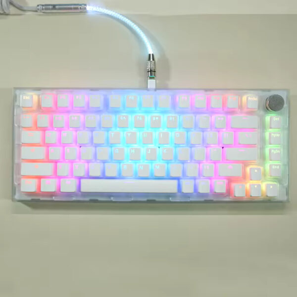 104 Keys Pudding Keycap Set – OEM Profile ABS PBT Double Shot for MX Switch Mechanical Keyboards | RGB Backlit Compatibility - Image 5