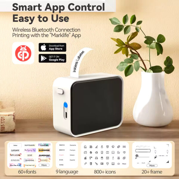 P15 Mini Thermal Label Printer – Handheld Label Maker Similar to D11/D110/D101 | Perfect for Adhesive Label Tape - Image 2